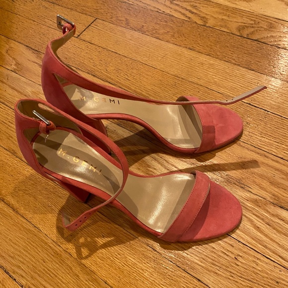 M. Gemi Pink Suede Sandals-Size 7 - Picture 5 of 8